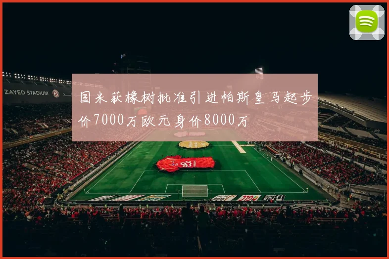 国米获橡树批准引进帕斯皇马起步价7000万欧元身价8000万