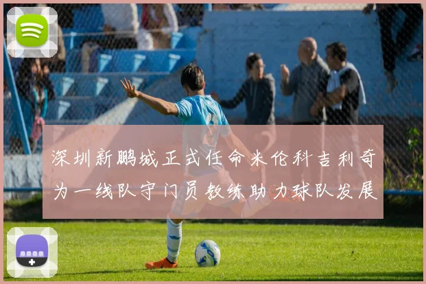 深圳新鹏城正式任命米伦科吉利奇为一线队守门员教练助力球队发展